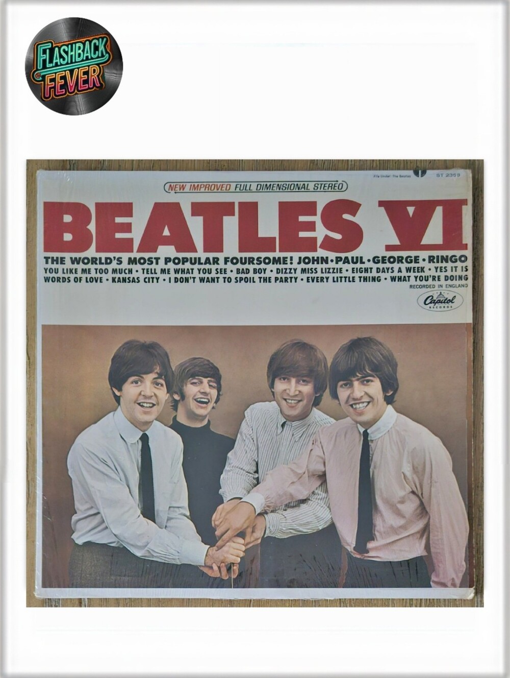 THE BEATLES•Beatles VI•June 14, 1965 US (#ST 2358) Scranton, *1st Stereo Press